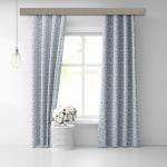 Штора Блэкаут печать white Childlike 0040 серо-голубой 145*260