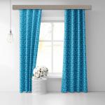 Штора Блэкаут печать white Childlike 0040 синий 145*260
