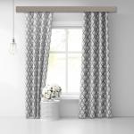 Штора Блэкаут печать матовый Forms 0117 серый 145*260