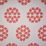 Штора Блэкаут печать матовый Forms 0105 красный 145*260