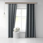 Штора Блэкаут печать white Base 0309 серый 145*260