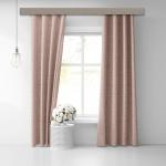 Штора Блэкаут печать матовый Forms 0101 красный 145*260