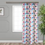 Штора Блэкаут печать матовый Paint forms 0106 белый мульти 145*260