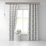 Штора Блэкаут печать white Childlike 0125 белый 145*260