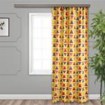 Штора Блэкаут печать матовый Paint forms 0106 желтый мульти 145*260