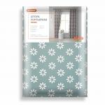 Штора Блэкаут печать матовый Village 0030 зеленый 145*260