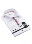 0139TESSF  Мужская однотонная рубашка Elegance Super Slim Fit