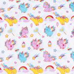 Набор детских пеленок поплин 4 шт 72/120 см 1836