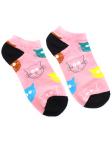 Короткие носки "Питомцы" Котик Розовые