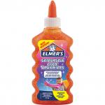 Клей для слаймов ELMERS, с оранжевыми блестками, прозрачный, 177 мл