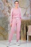 Брюки футер пыльная роза  (Бр-36-1)