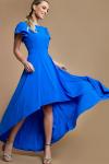 Платье Асимметрия цвет василек (П-50-5)
