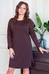 Платье Орнелла трикотаж шоколад(Пб-196-2)