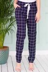 *Брюки в клетку с защипами (Бр-25-2)