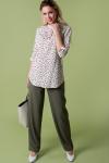 Блузка из штапеля мелкий цветок (Б-49-13)