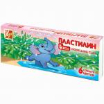 Пластилин, классический, 6 цв., ассорти, классика, 81 г, без стека, ЛУЧ, ZOO, картон. короб.