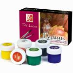 Гуашь, 6 цв., ассорти, классика, без кисти, банка, 20 мл, ЛУЧ, ЛЮКС, картон. короб.