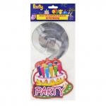 Набор праздничных подвесок "Вечеринка", 3 штуки