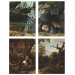 Блокнот ACTION! NATIONAL GALLERY, на скрепке, кл., мелован. обл., ф. А6, 40 л., 4 дизайна