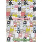 Альбом для рисования, А4, 210х297 мм, 12 л, скоба, 100 г/м2, картон мелованный, ЗАБАВНЫЕ ДРУЗЬЯ, 2 дизайна, белый