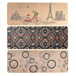 VETTA Коврик в прихожую,  искусственный лен,  резина,  120x45x0, 3 см,  3 дизайна