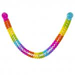 Гирлянда декоративная к празднику "Гармошка", 200х7,5х7,5см. Материал бумага.