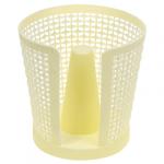 "Домашняя мода" Держатель для бумажных полотенец пластмассовый д14см h13,5см "Оренбургская сеточка" ванильный (Китай)