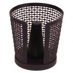 "Домашняя мода" Держатель для бумажных полотенец пластмассовый д14см h13,5см "Оренбургская сеточка" сливовый (Китай)