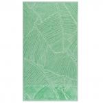 "Banana leavs" Полотенце махровое 50х90 см, с эффектом велюра, 460 г/м2, зеленый (Россия)