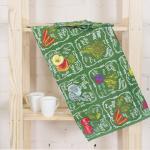 Набор вафельных полотенец 3 шт 35/75 см 3022-2 Фреш-бар цвет зеленый