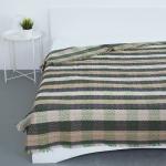 Плед Ромбы 100% ПАН 500 гр цвет зеленый