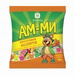 Конфеты карамель АМ-МИ, леденцовая МИНИ,ассорти яблоко/барбарис/апельсин/дюшес,180г,пакет, ш/к 41482