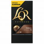 Кофе в алюминиевых капсулах L'OR Espresso Forza для кофемашин Nespresso, 10шт*52г, ш/к 57934