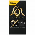 Кофе в алюминиевых капсулах L'OR Espresso Ristretto для кофемашин Nespresso, 10шт*52г, ш/к 91643