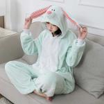 Кигуруми для взрослых Заяц уши в полоску 3D