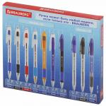 Набор ручек шариковых масляных BRAUBERG "MODEL M / MODEL XL", 10 ручек в упаковке, 143361