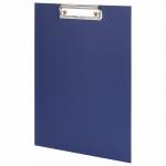 Доска-планшет STAFF EVERYDAY с прижимом А4 (225х316 мм), картон/бумвинил РОССИЯ, синяя, 229052