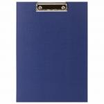 Доска-планшет STAFF EVERYDAY с прижимом А4 (225х316 мм), картон/бумвинил РОССИЯ, синяя, 229052