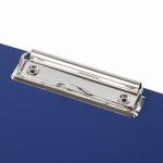 Доска-планшет STAFF EVERYDAY с прижимом А4 (225х316 мм), картон/бумвинил РОССИЯ, синяя, 229052