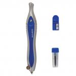 Готовальня BRAUBERG "Extra", 3 предмета (циркуль 120мм, точилка, грифель), в пенале, 210685