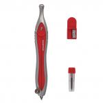 Готовальня BRAUBERG "Extra", 3 предмета (циркуль 120мм, точилка, грифель), в пенале, 210685