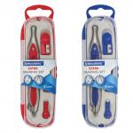 Готовальня BRAUBERG "Extra", 4 предмета (циркуль 120мм, точилка, отвёртка, грифель), 210686