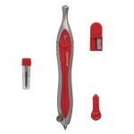 Готовальня BRAUBERG "Extra", 4 предмета (циркуль 120мм, точилка, отвёртка, грифель), 210686