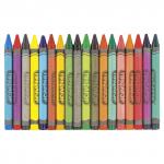 Восковые карандаши BRAUBERG/ПИФАГОР 18 цв., 222963