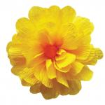 Бумага гофрированная (креповая) ДЛЯ ФЛОРИСТИКИ, 110г/м, ЖЕЛТАЯ, 50х250см, ОСТРОВ СОКРОВИЩ,129146