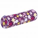 Пенал-тубус ПИФАГОР на молнии, ПВХ, Звездочки, 20х7 см, 229267