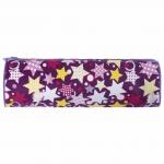 Пенал-тубус ПИФАГОР на молнии, ПВХ, Звездочки, 20х7 см, 229267