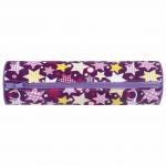 Пенал-тубус ПИФАГОР на молнии, ПВХ, Звездочки, 20х7 см, 229267