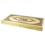 Игра настольная "Нарды", деревянные фишки, деревянная доска 40х40, 10КОР, 02842