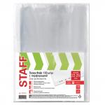 .Папки-файлы перфорированные ЭКОНОМ, А4, STAFF, КОМПЛЕКТ 100 шт., гладкие, 22 - 25 мкм, 227374